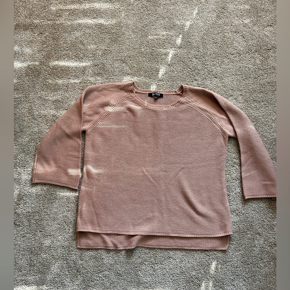 Pink 3/4 Sleeve Sweater